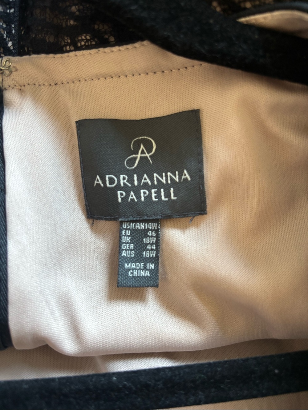 Adrianna Papell Black Lace Midi Dress - Picture 8 of 8